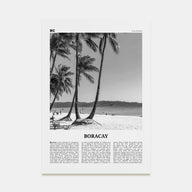 Boracay Travel B&W Poster