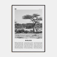 Borama Travel B&W Poster