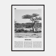 Borama Travel B&W Poster