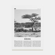 Borama Travel B&W Poster