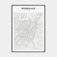 Bordeaux Map Portrait Poster