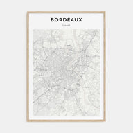 Bordeaux Map Portrait Poster