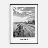 Bordeaux Portrait B&W No 1 Poster