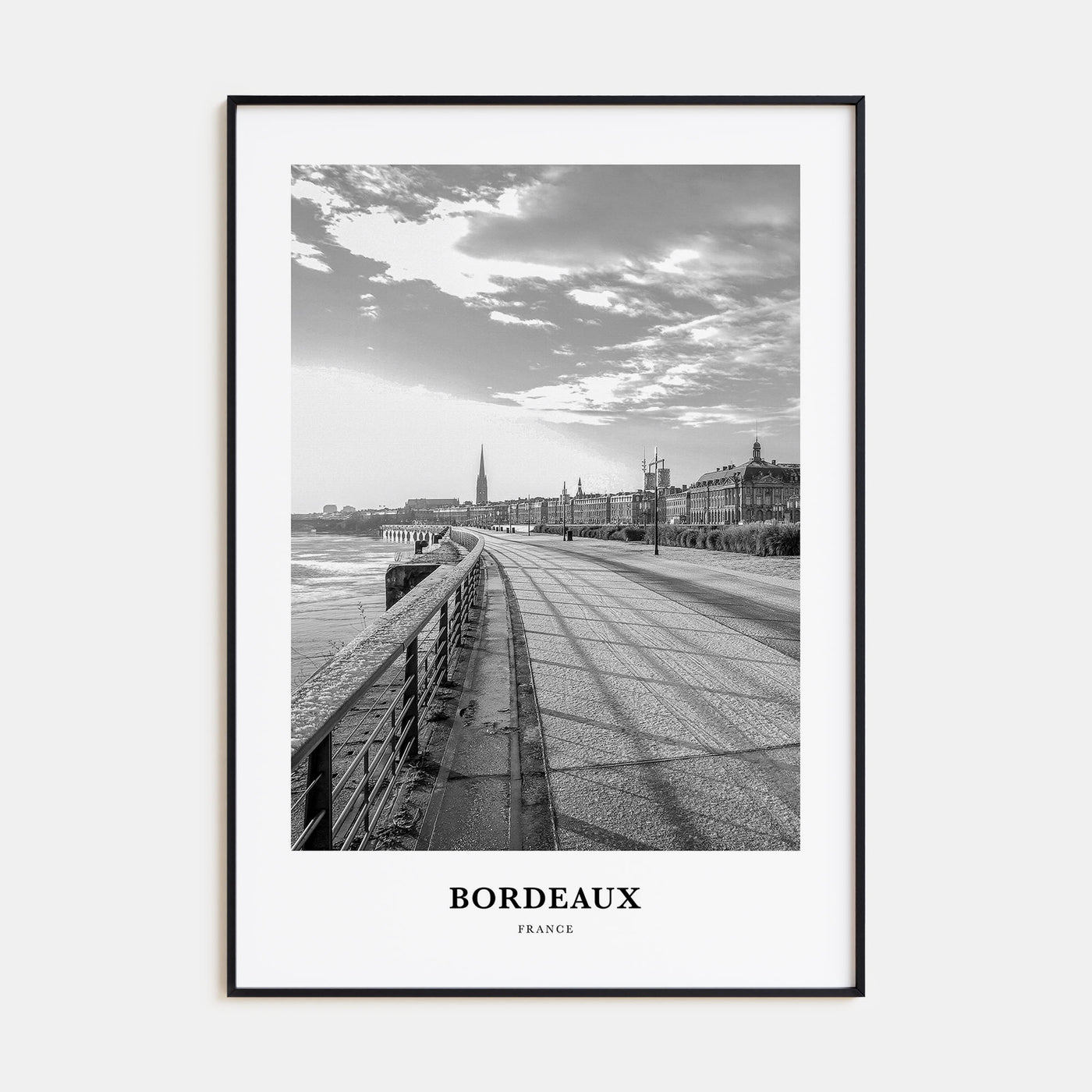 Bordeaux Portrait B&W No 1 Poster