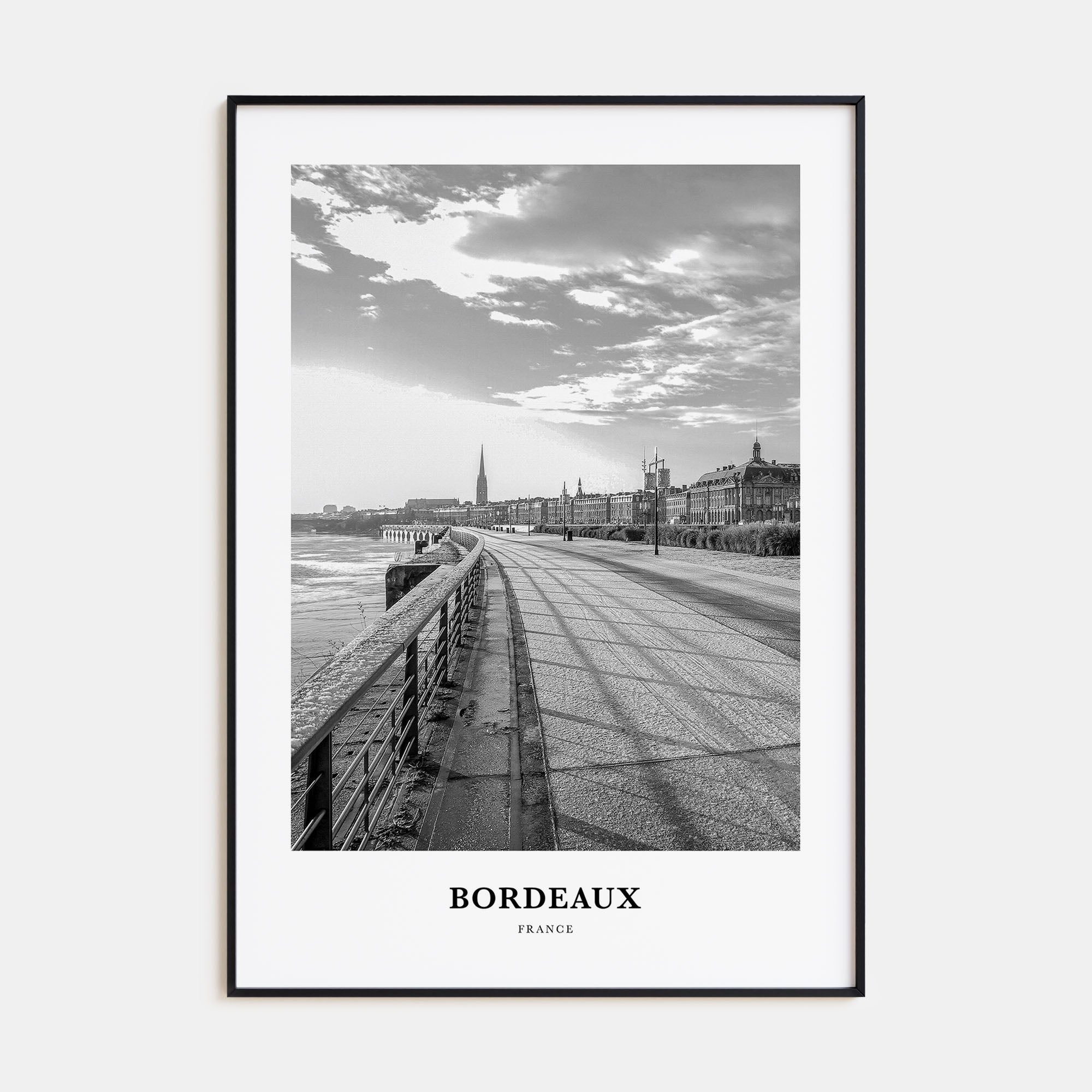 Bordeaux Portrait B&W No 1 Poster