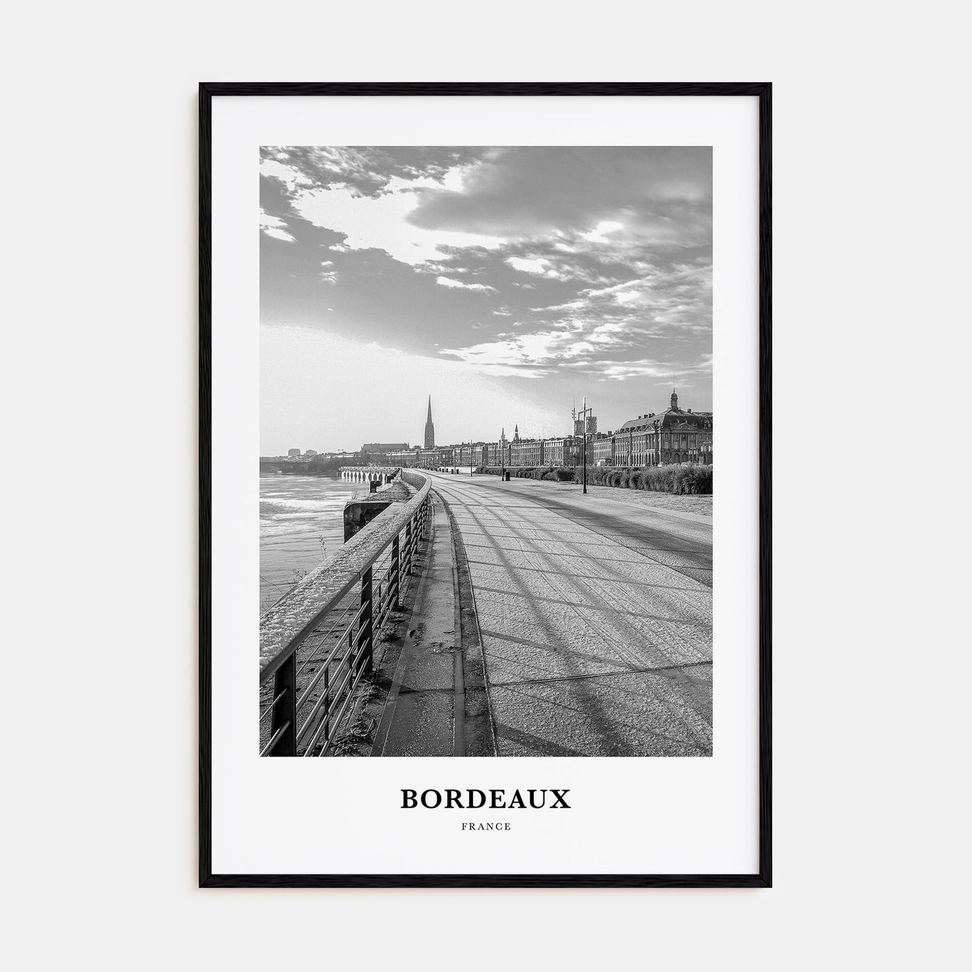 Bordeaux Portrait B&W No 1 Poster