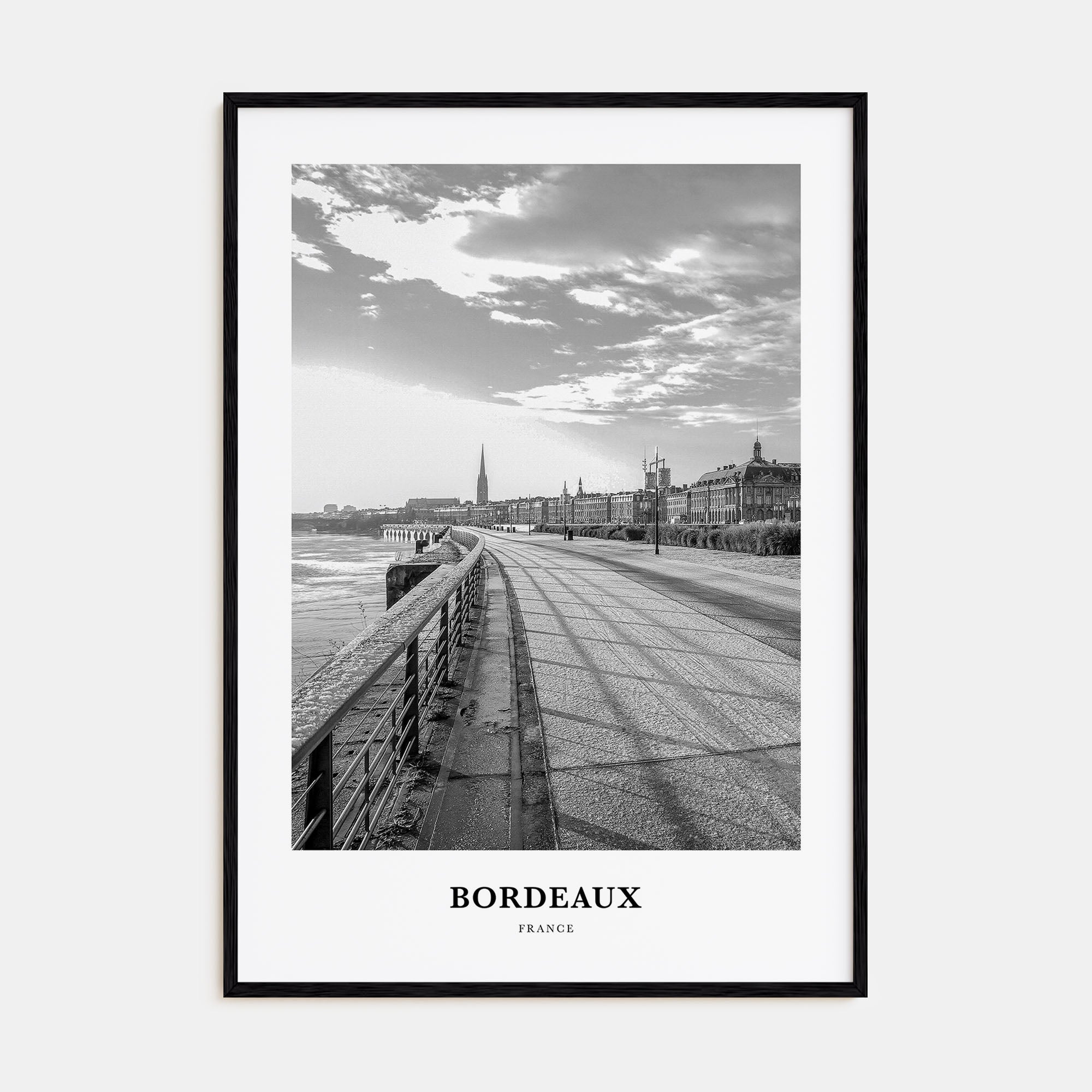 Bordeaux Portrait B&W No 1 Poster