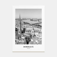 Bordeaux Portrait B&W No 2 Poster