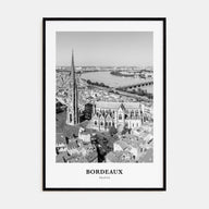 Bordeaux Portrait B&W No 2 Poster