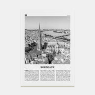 Bordeaux Travel B&W No 1 Poster
