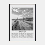 Bordeaux Travel B&W No 2 Poster