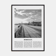 Bordeaux Travel B&W No 2 Poster