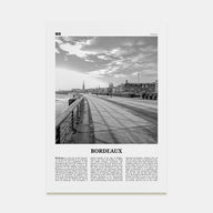 Bordeaux Travel B&W No 2 Poster