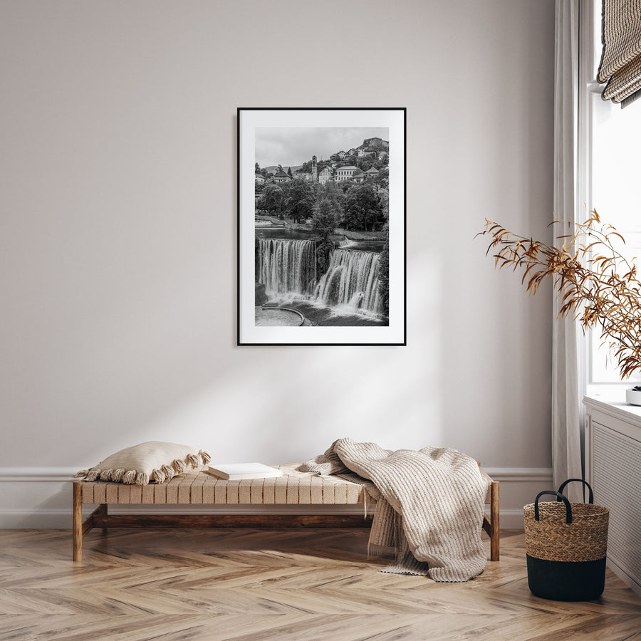 Bosnia and Herzegovina Photo B&W Poster