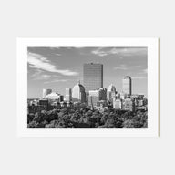 Boston Landscape B&W No 1 Poster