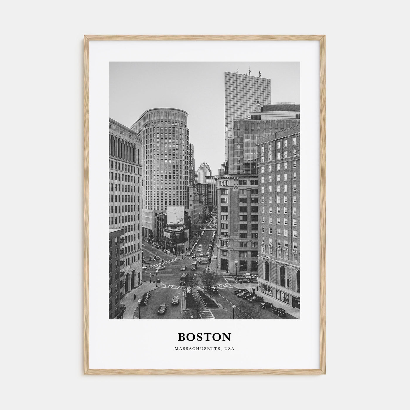 Boston Portrait B&W No 1 Poster
