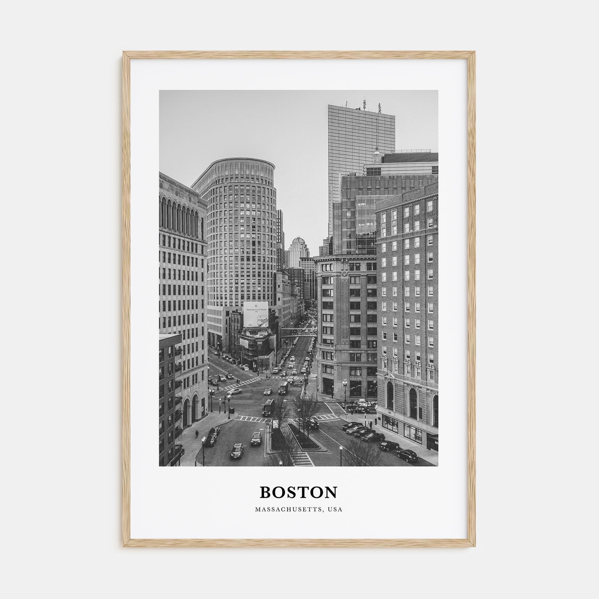 Boston Portrait B&W No 1 Poster