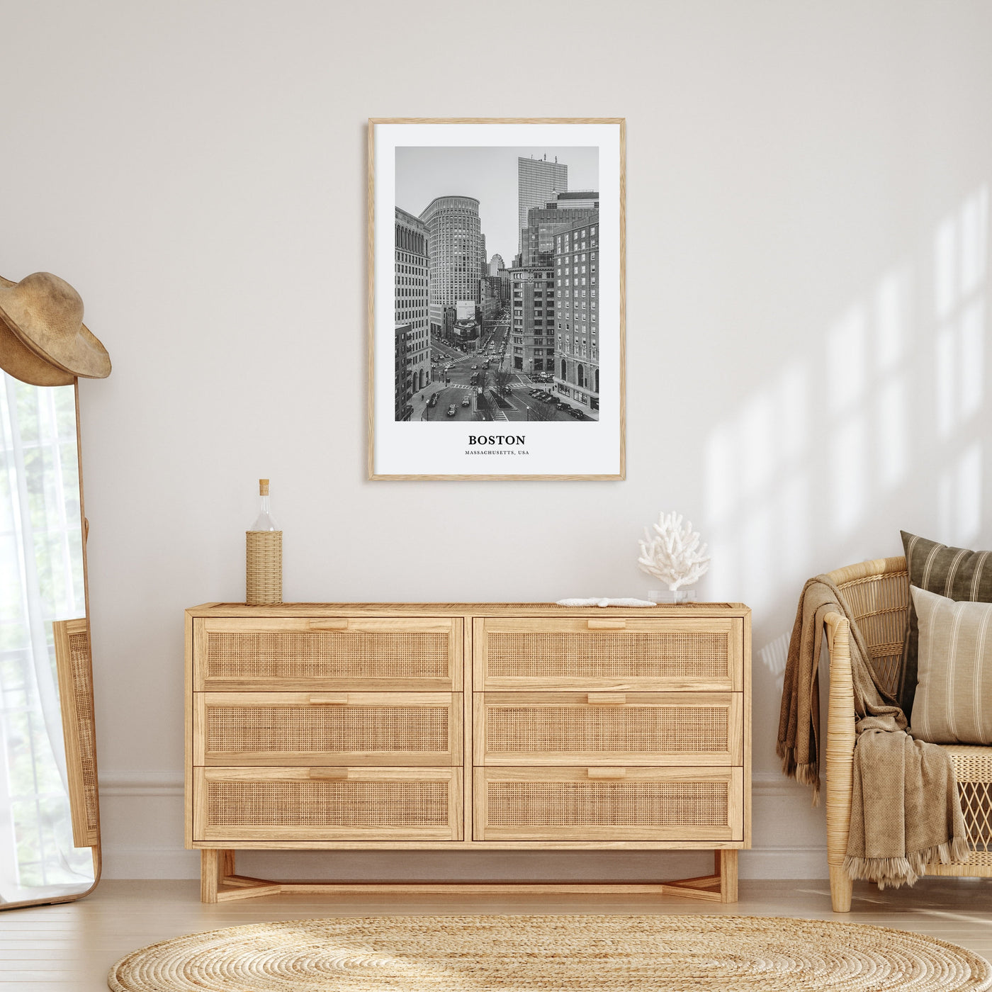Boston Portrait B&W No 1 Poster