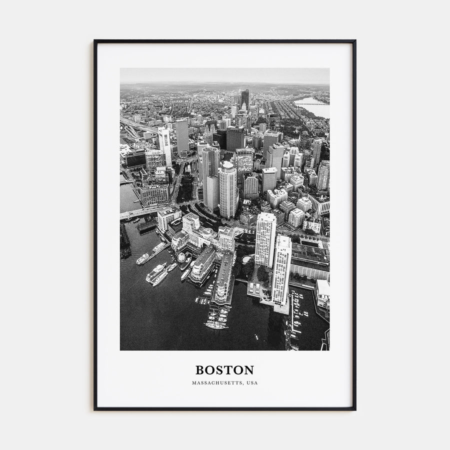 Boston Portrait B&W No 2 Poster