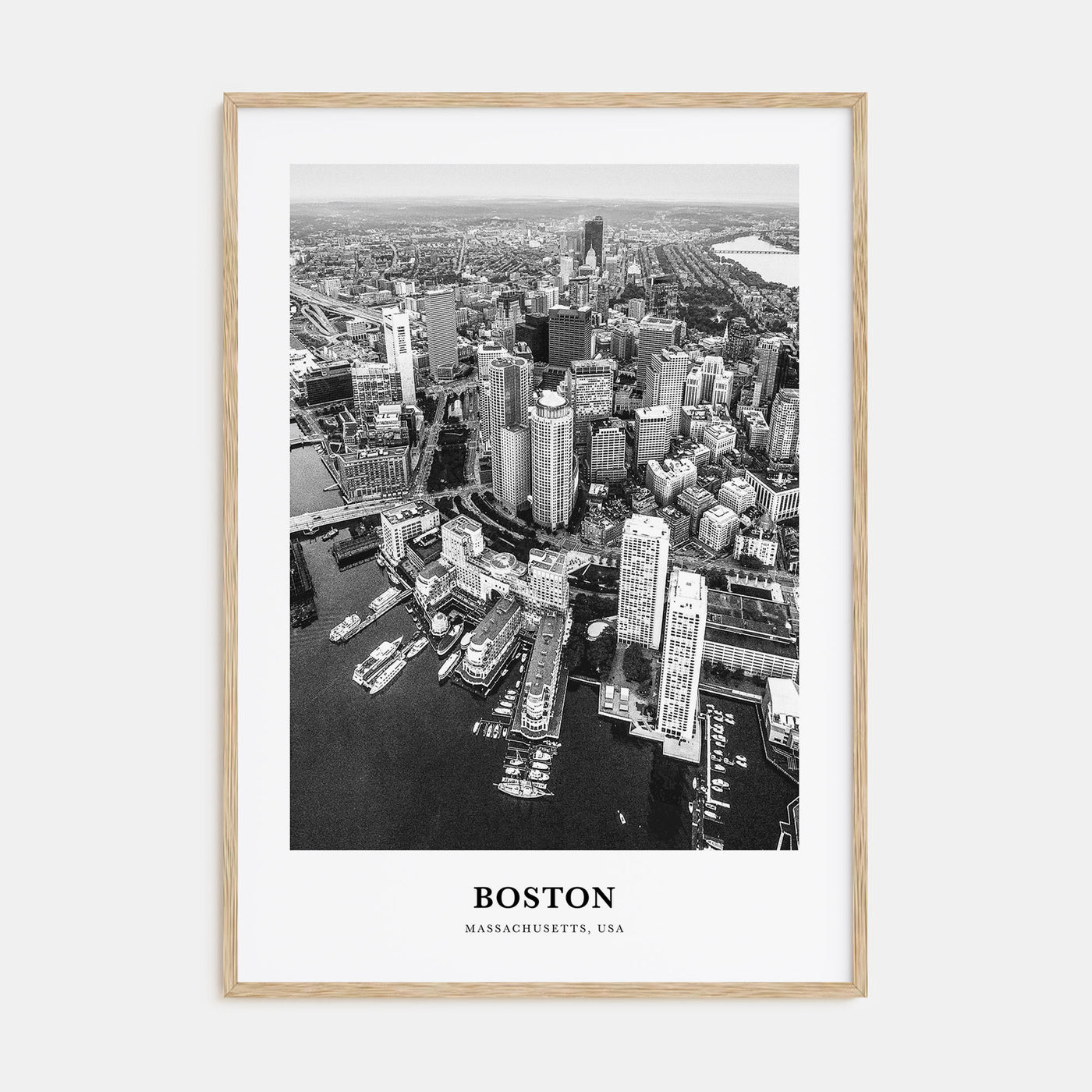 Boston Portrait B&W No 2 Poster