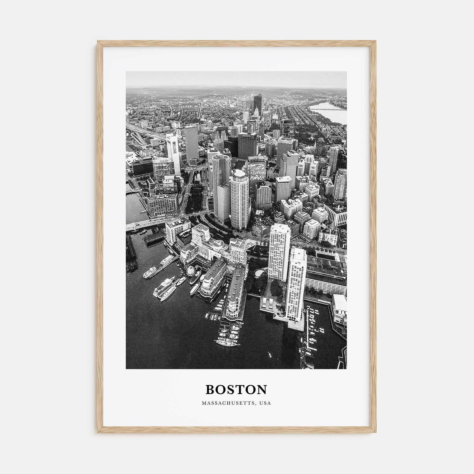 Boston Portrait B&W No 2 Poster