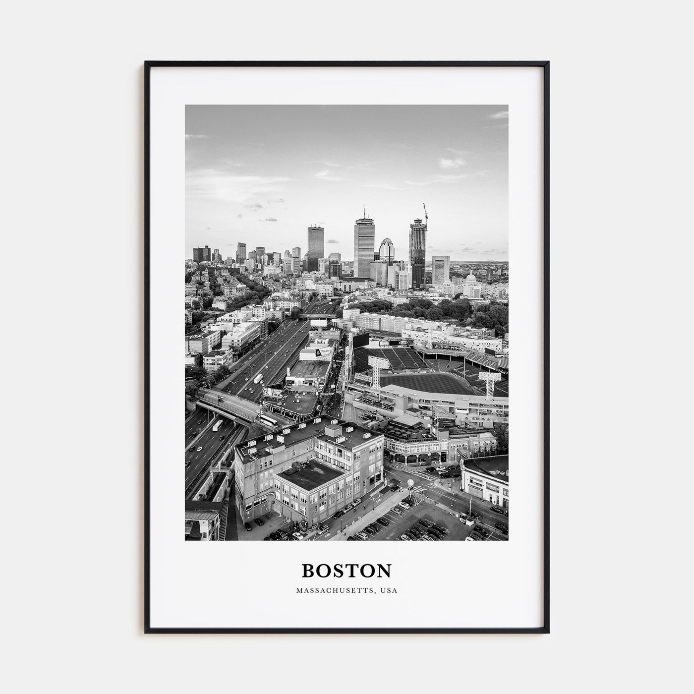 Boston Portrait B&W No 3 Poster