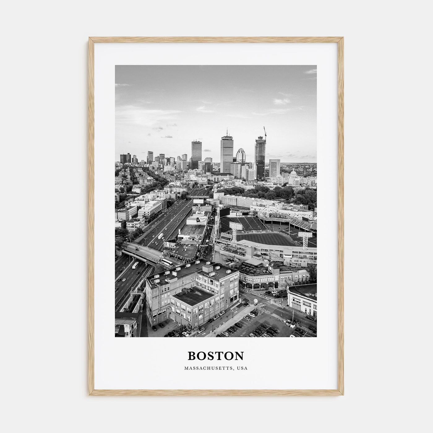 Boston Portrait B&W No 3 Poster