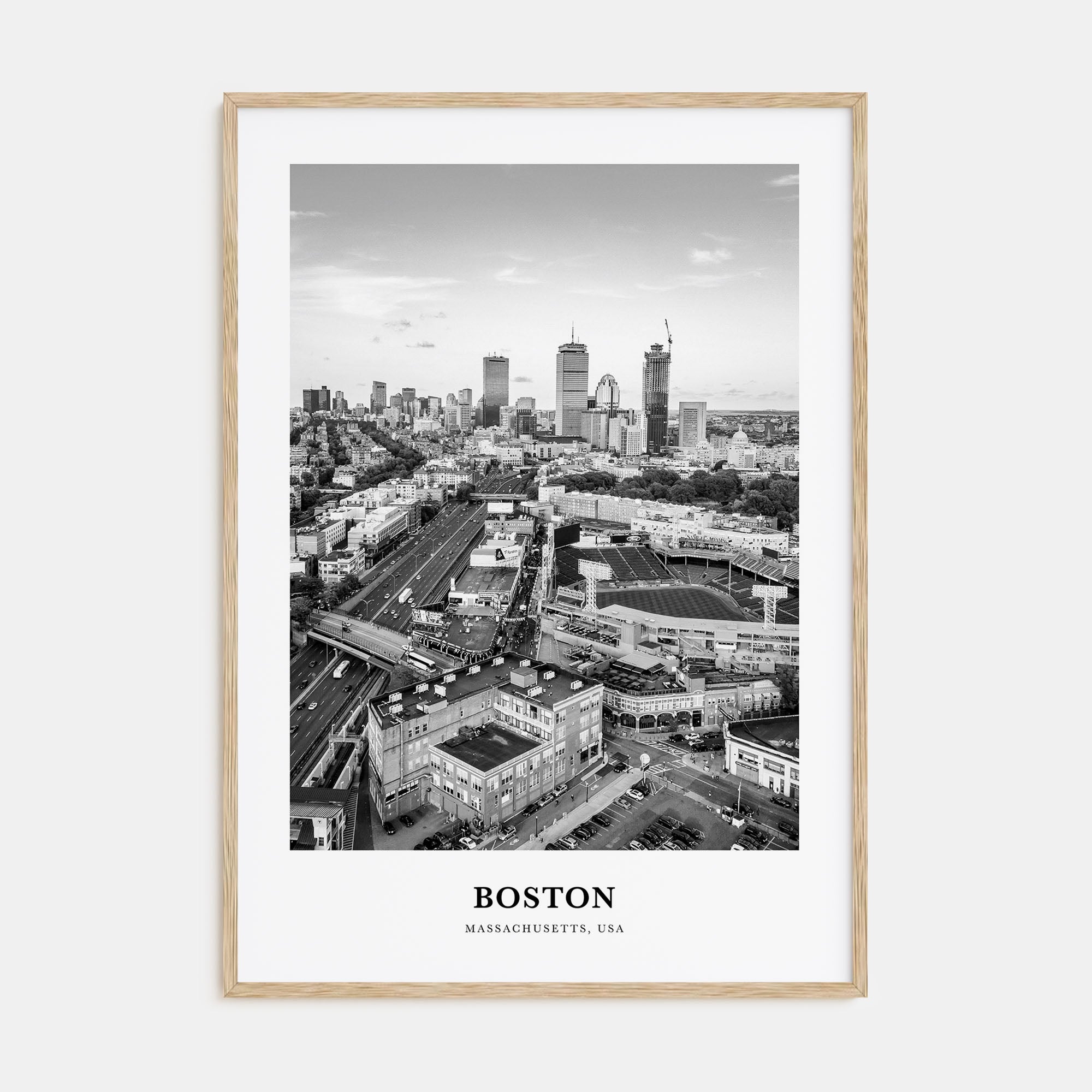 Boston Portrait B&W No 3 Poster