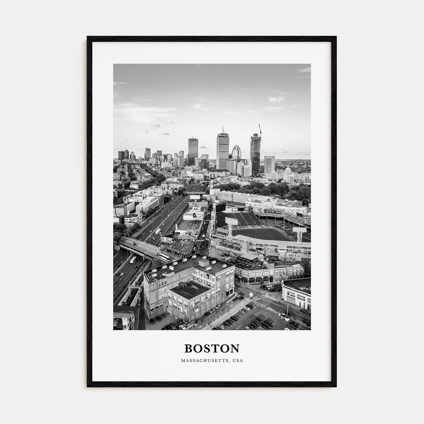 Boston Portrait B&W No 3 Poster