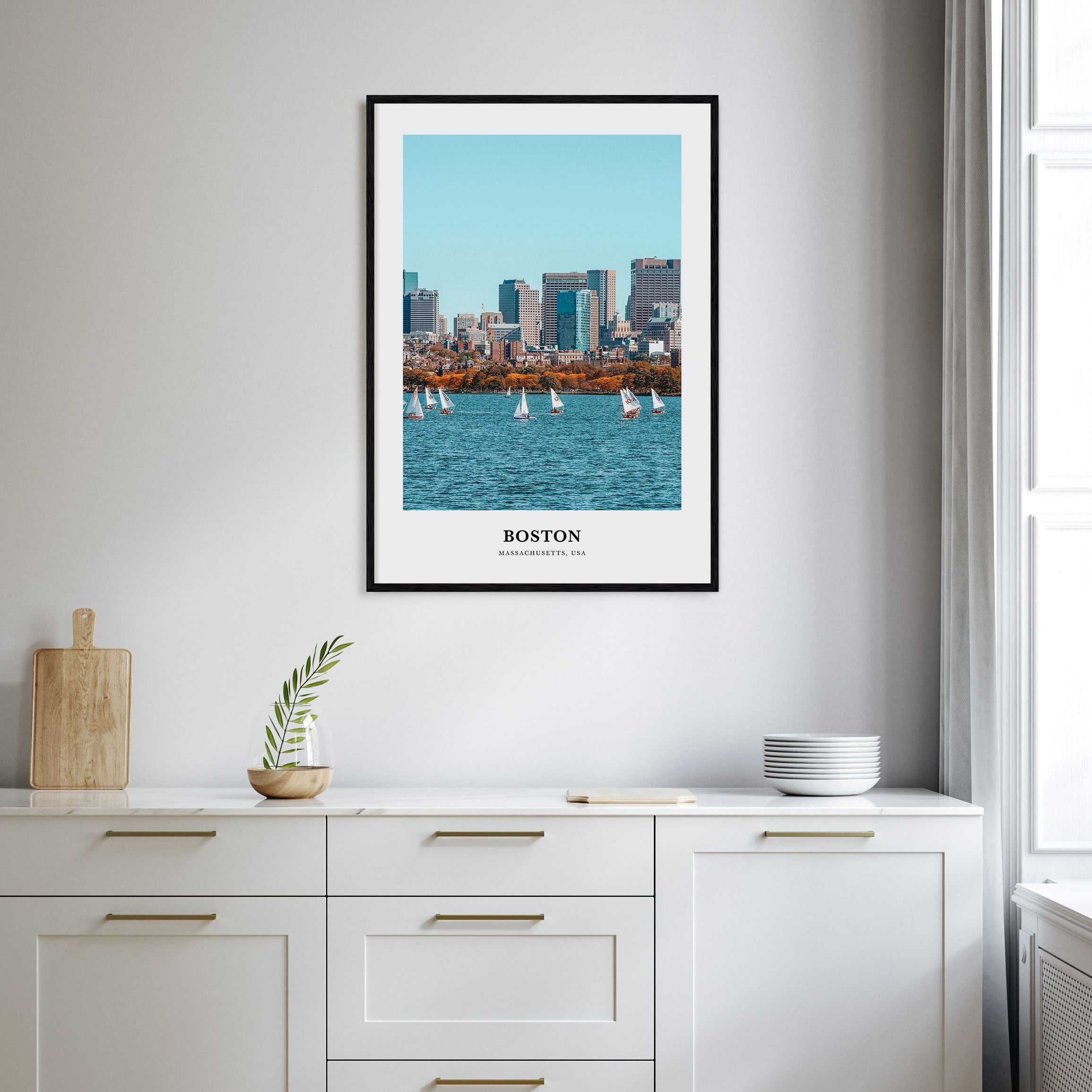 Boston Portrait Color No 1 Poster