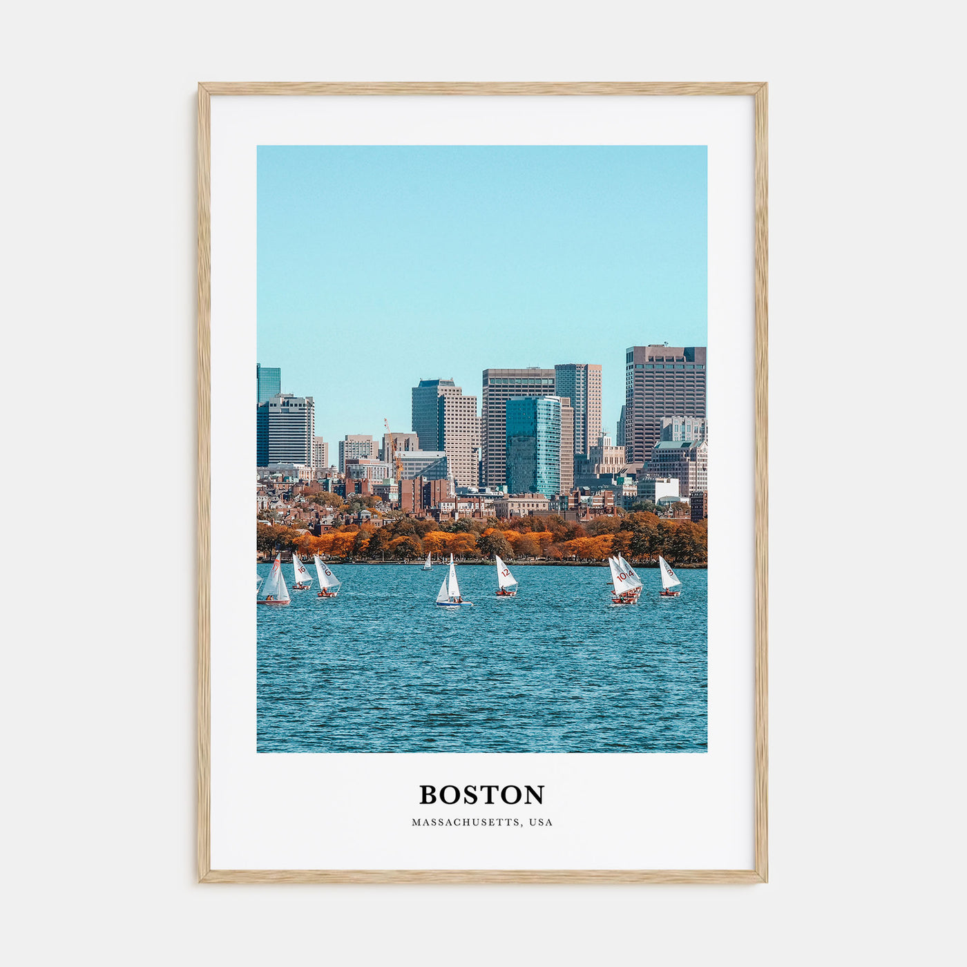 Boston Portrait Color No 1 Poster