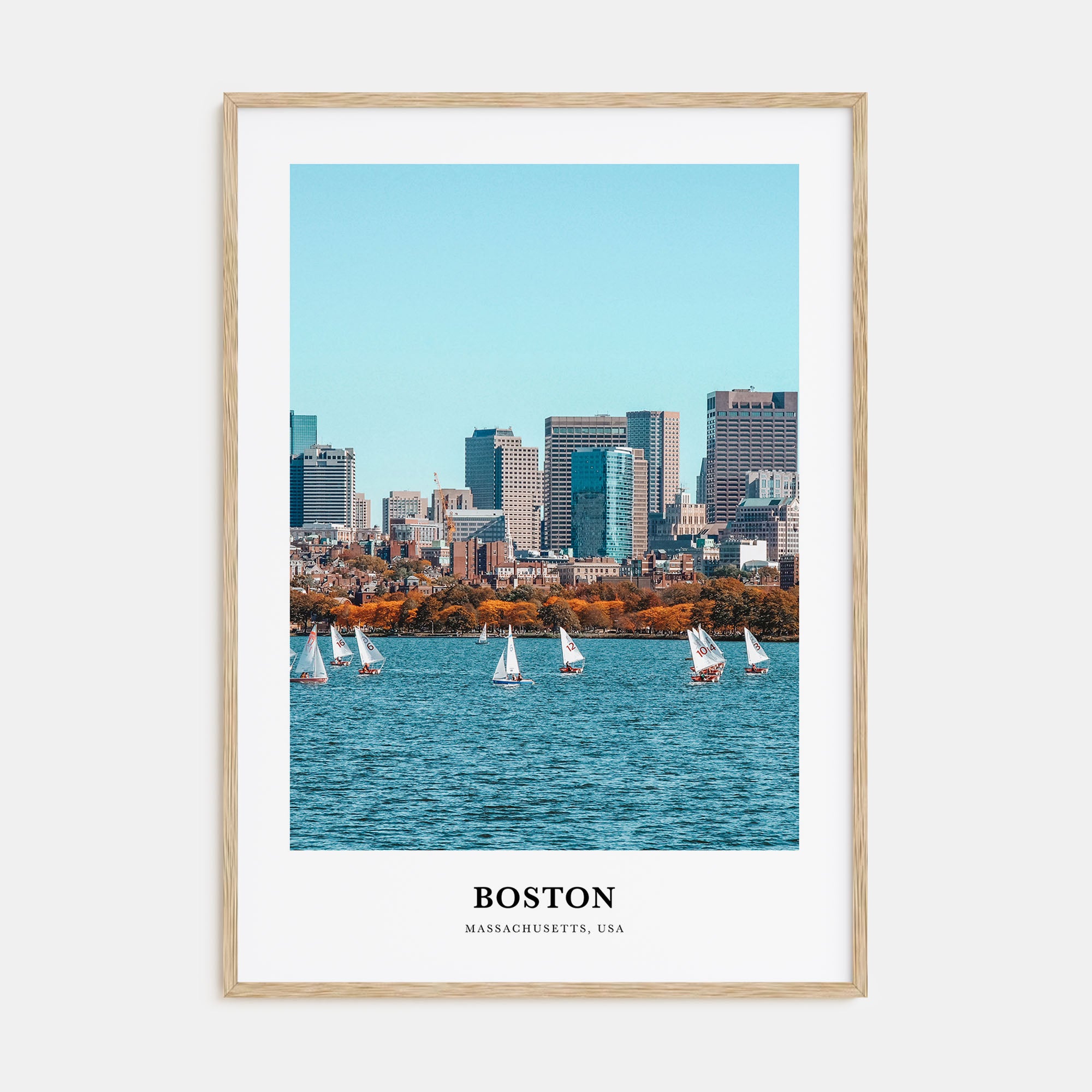 Boston Portrait Color No 1 Poster