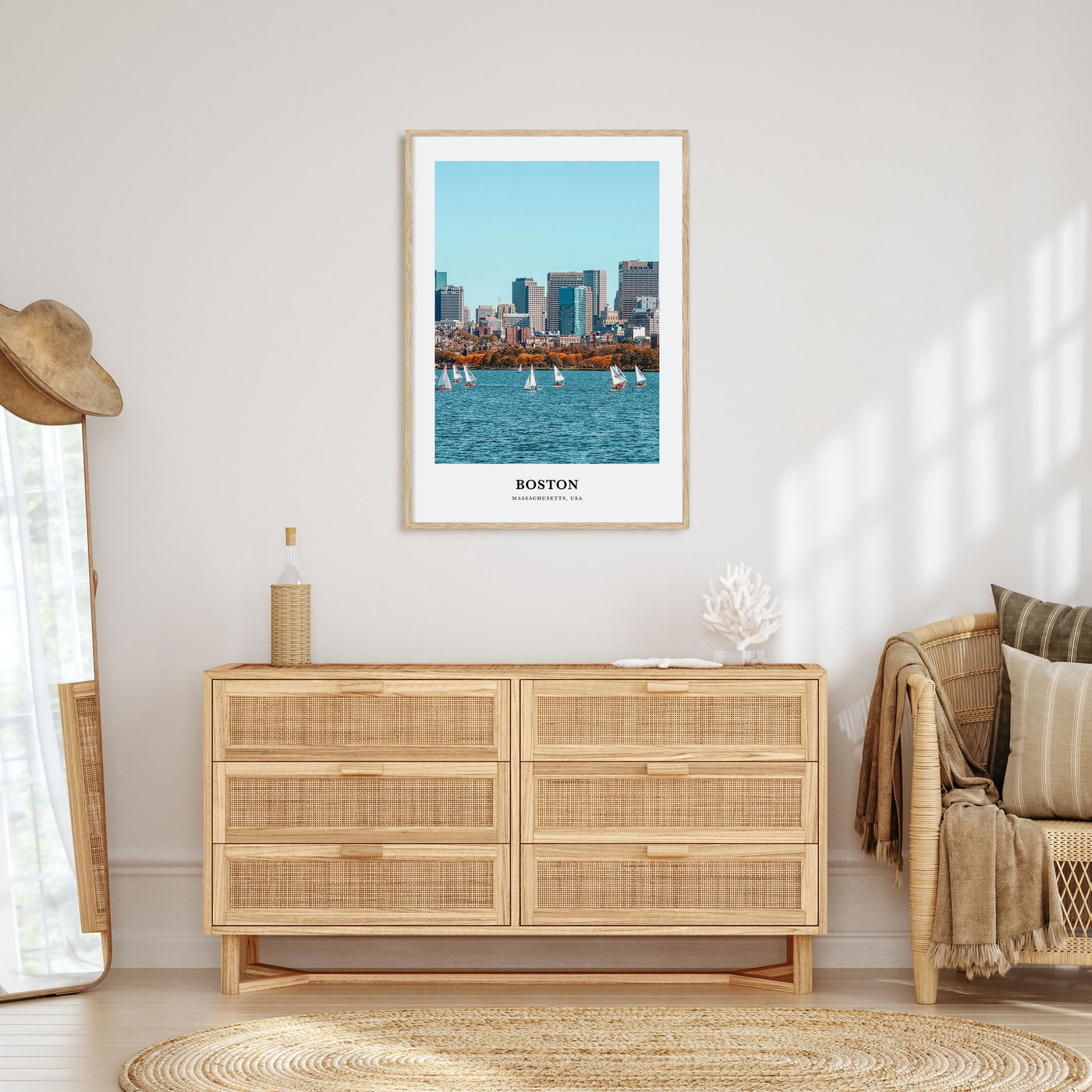 Boston Portrait Color No 1 Poster