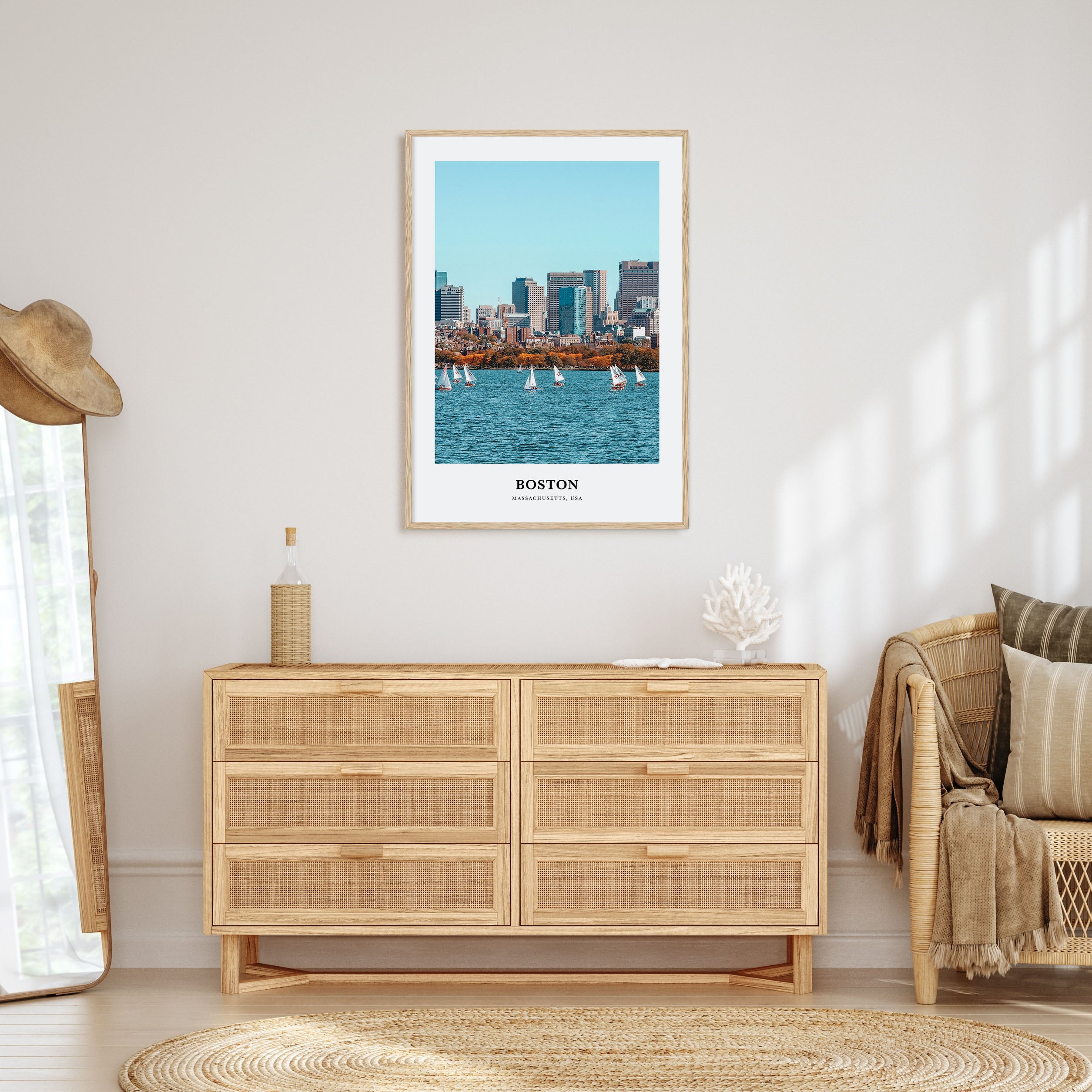 Boston Portrait Color No 1 Poster