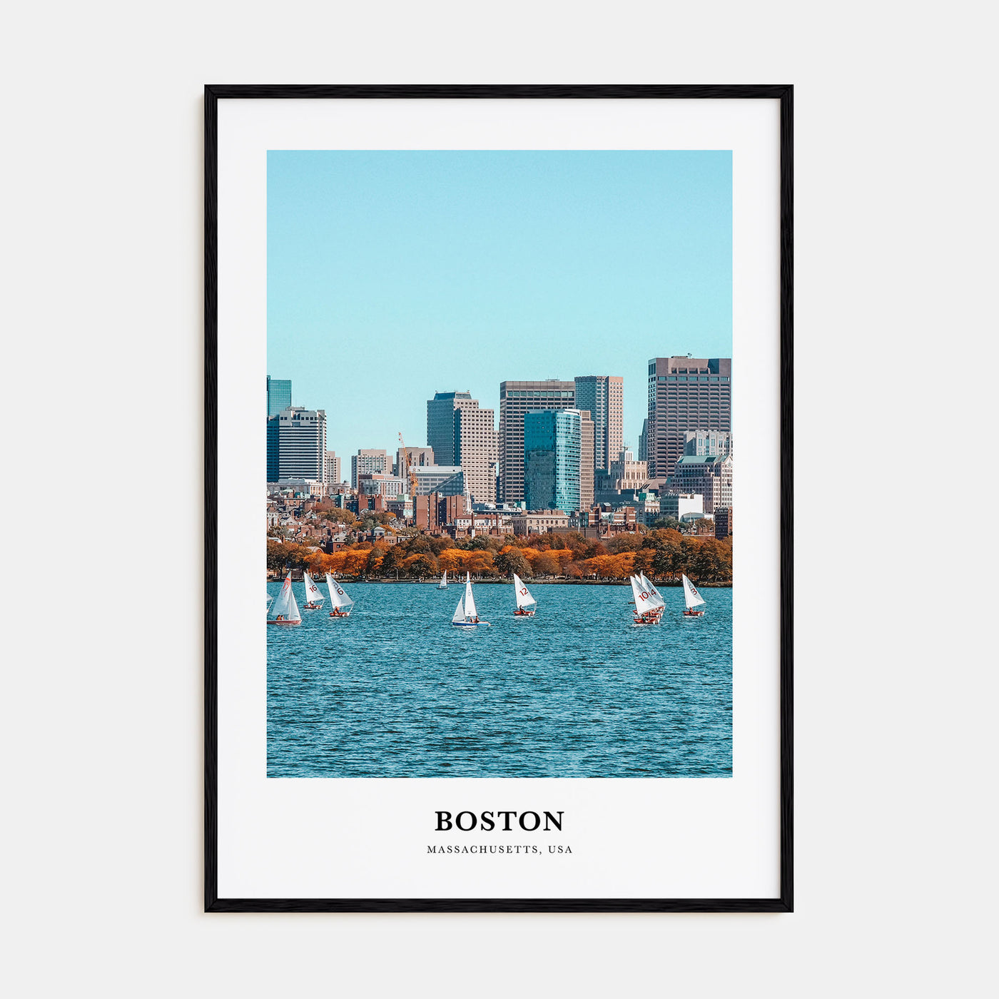 Boston Portrait Color No 1 Poster