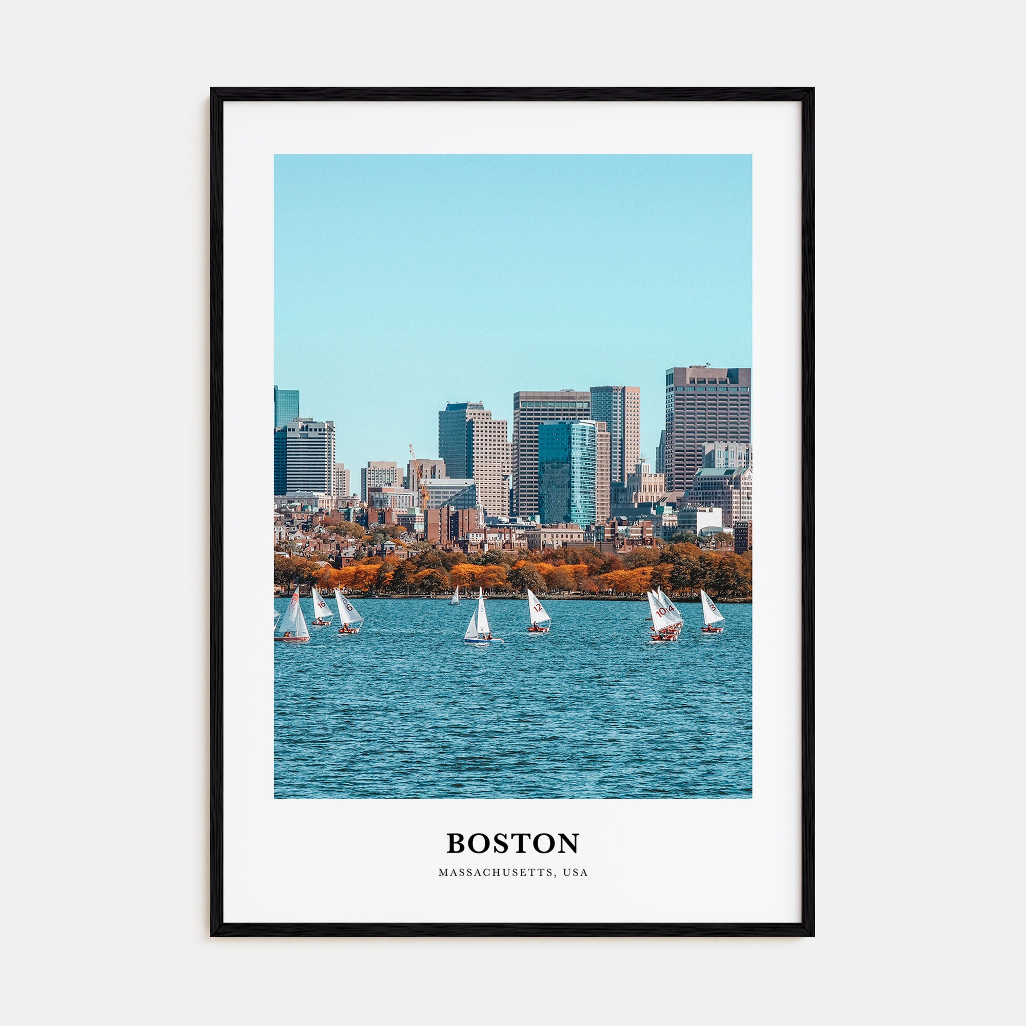 Boston Portrait Color No 1 Poster