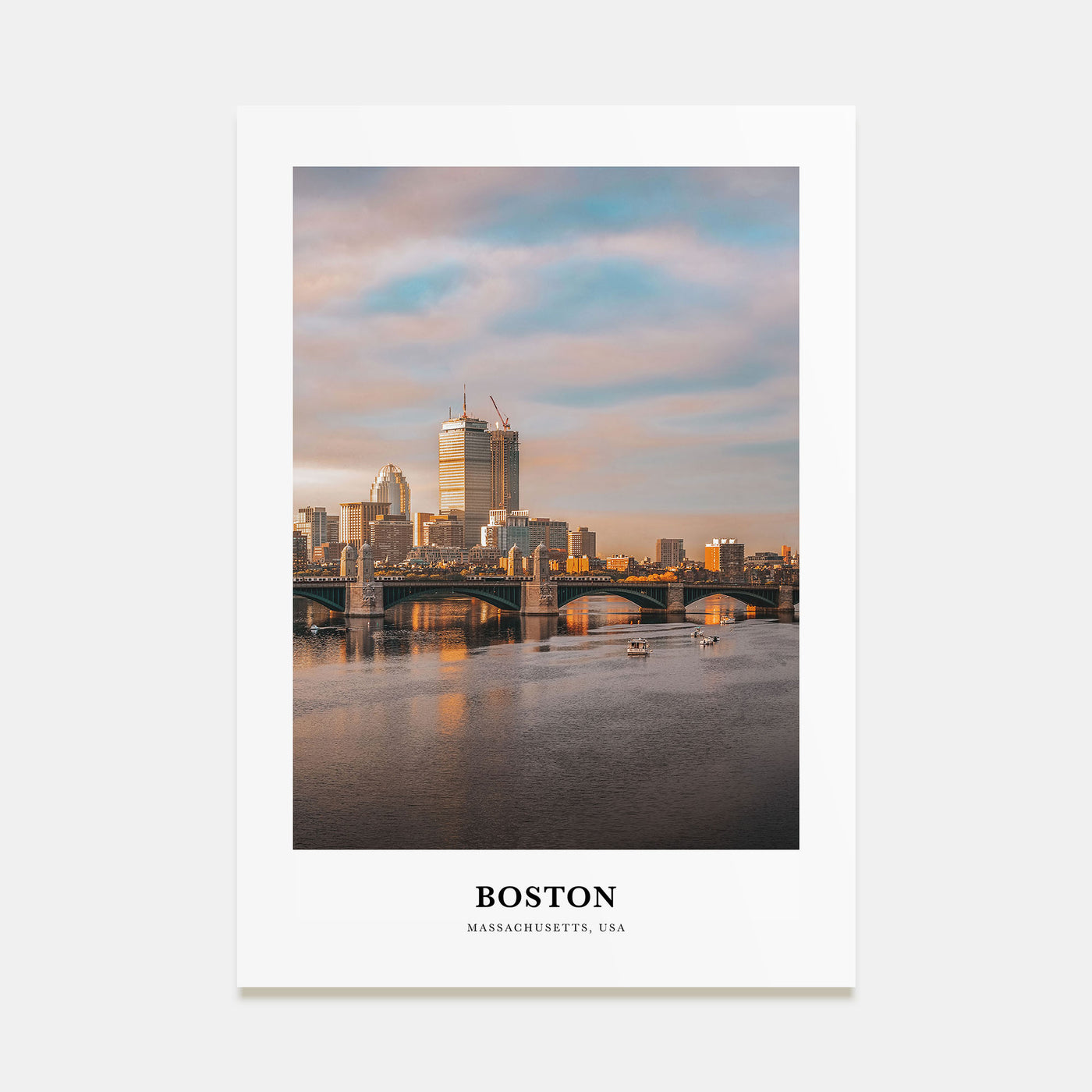 Boston Portrait Color No 2 Poster