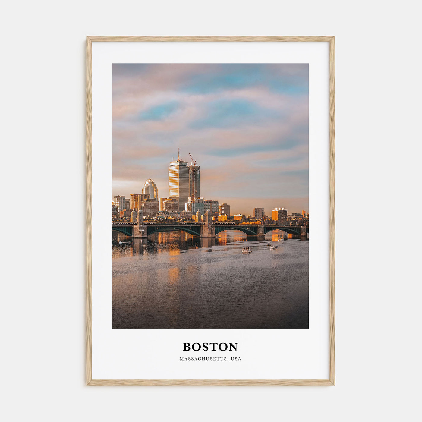 Boston Portrait Color No 2 Poster
