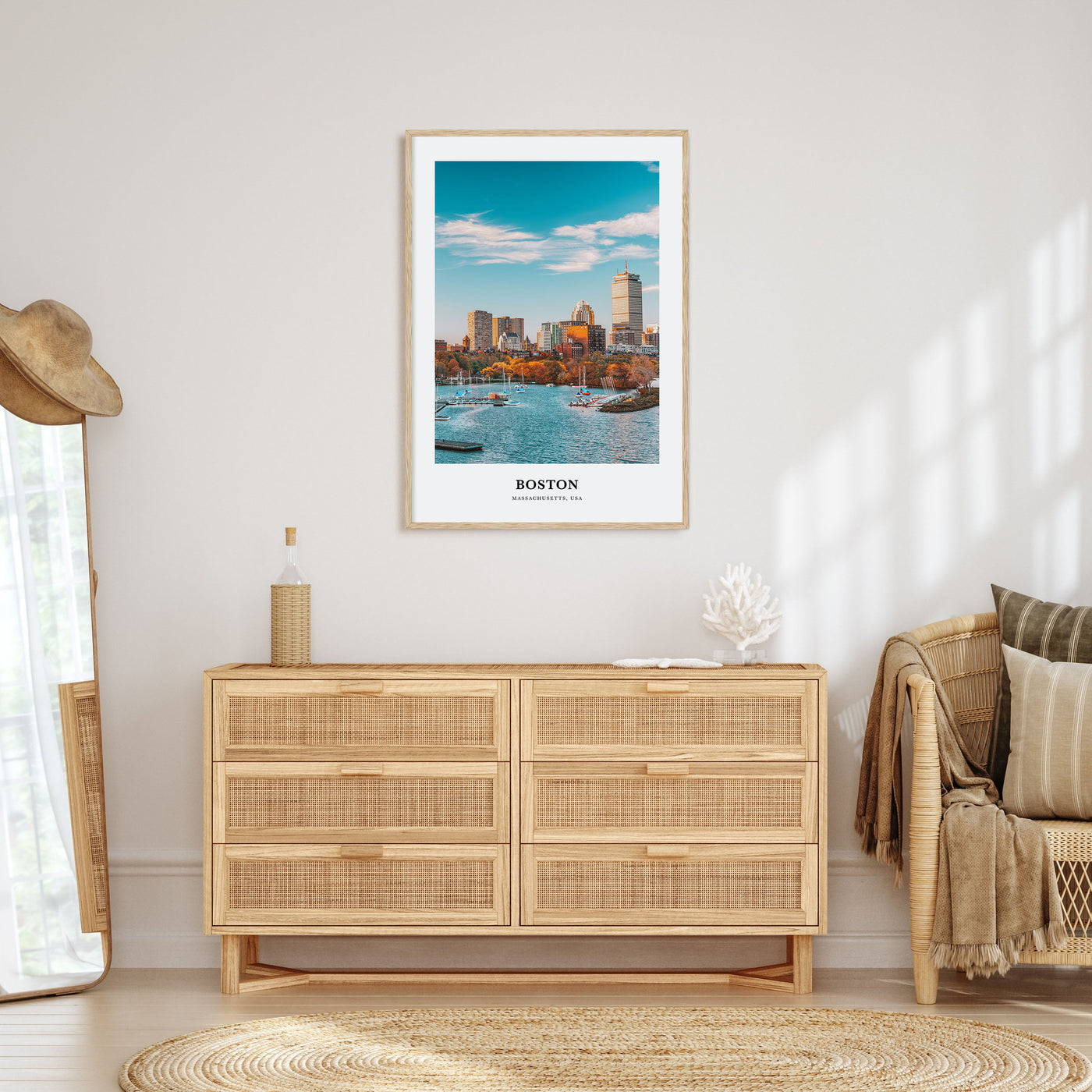 Boston Portrait Color No 3 Poster