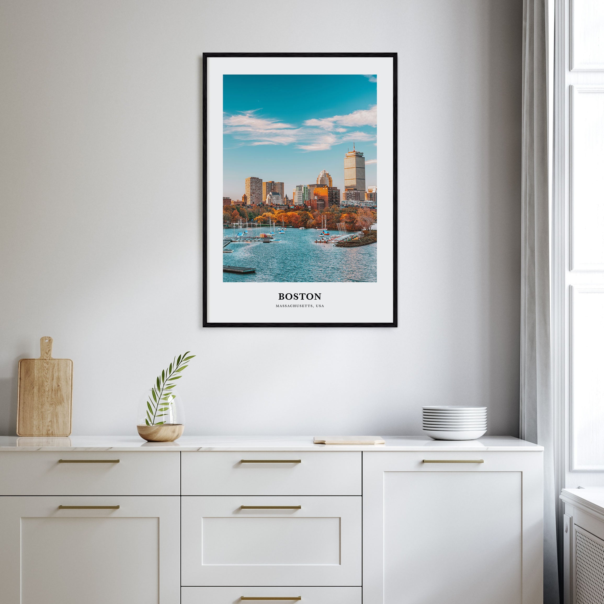 Boston Portrait Color No 3 Poster