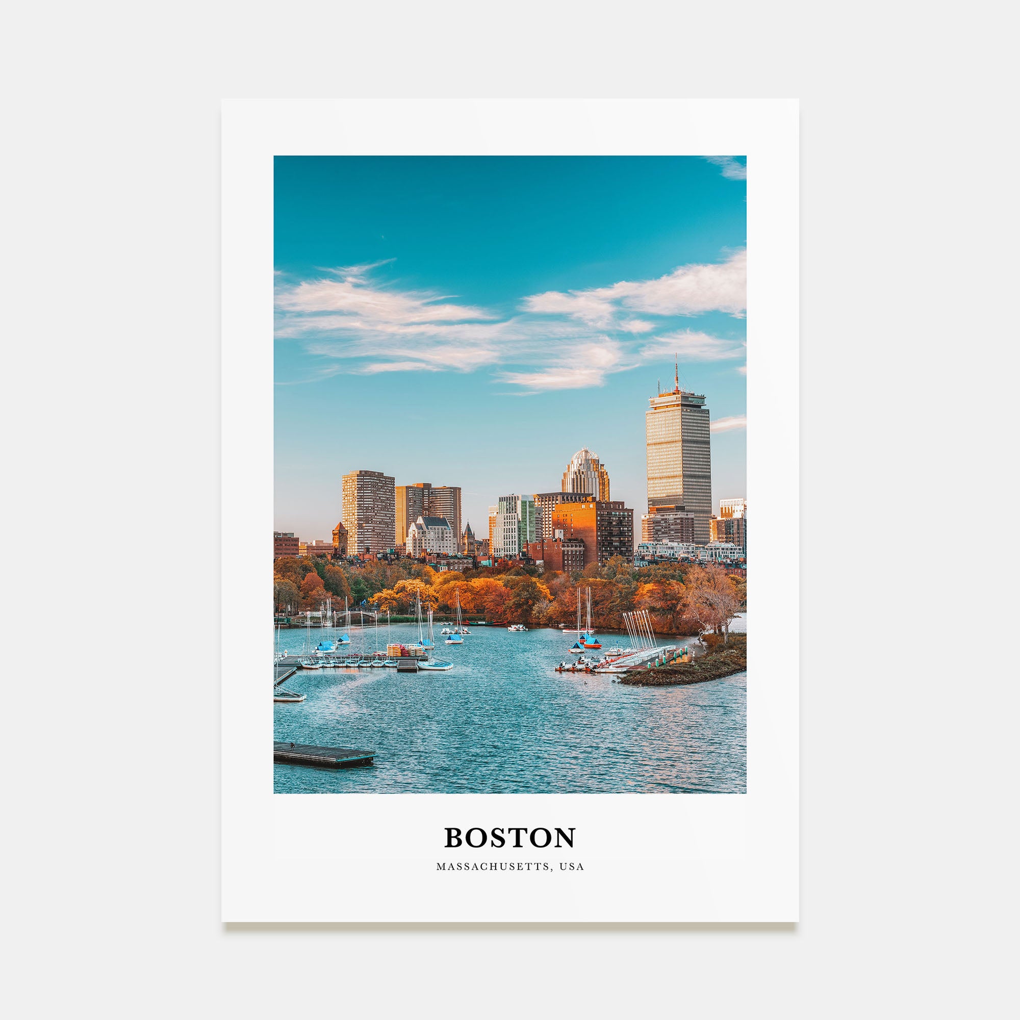 Boston Portrait Color No 3 Poster