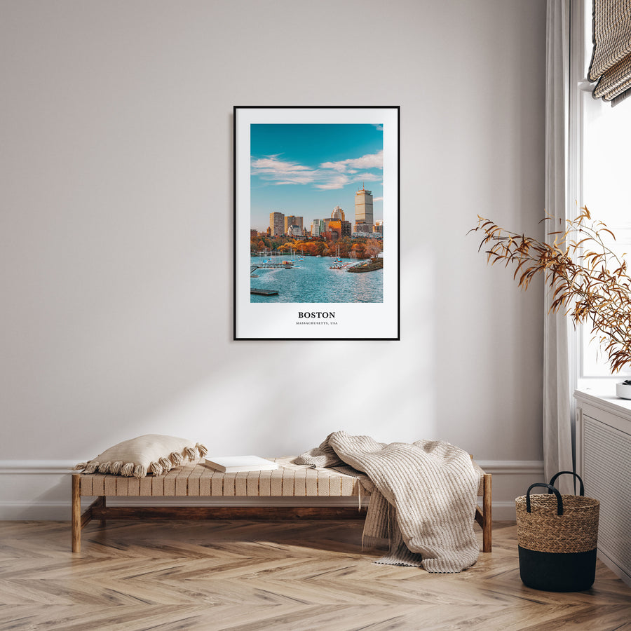 Boston Portrait Color No 3 Poster