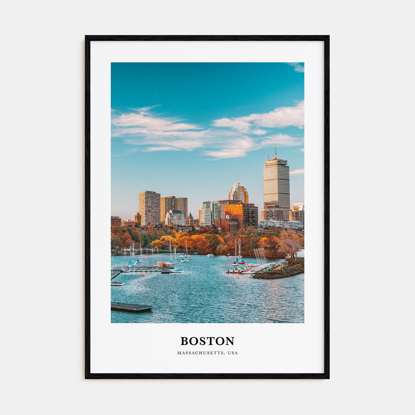 Boston Portrait Color No 3 Poster