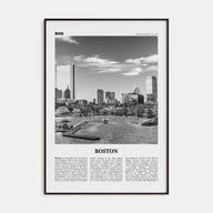Boston Travel B&W No 2 Poster