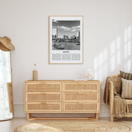 Boston Travel B&W No 2 Poster