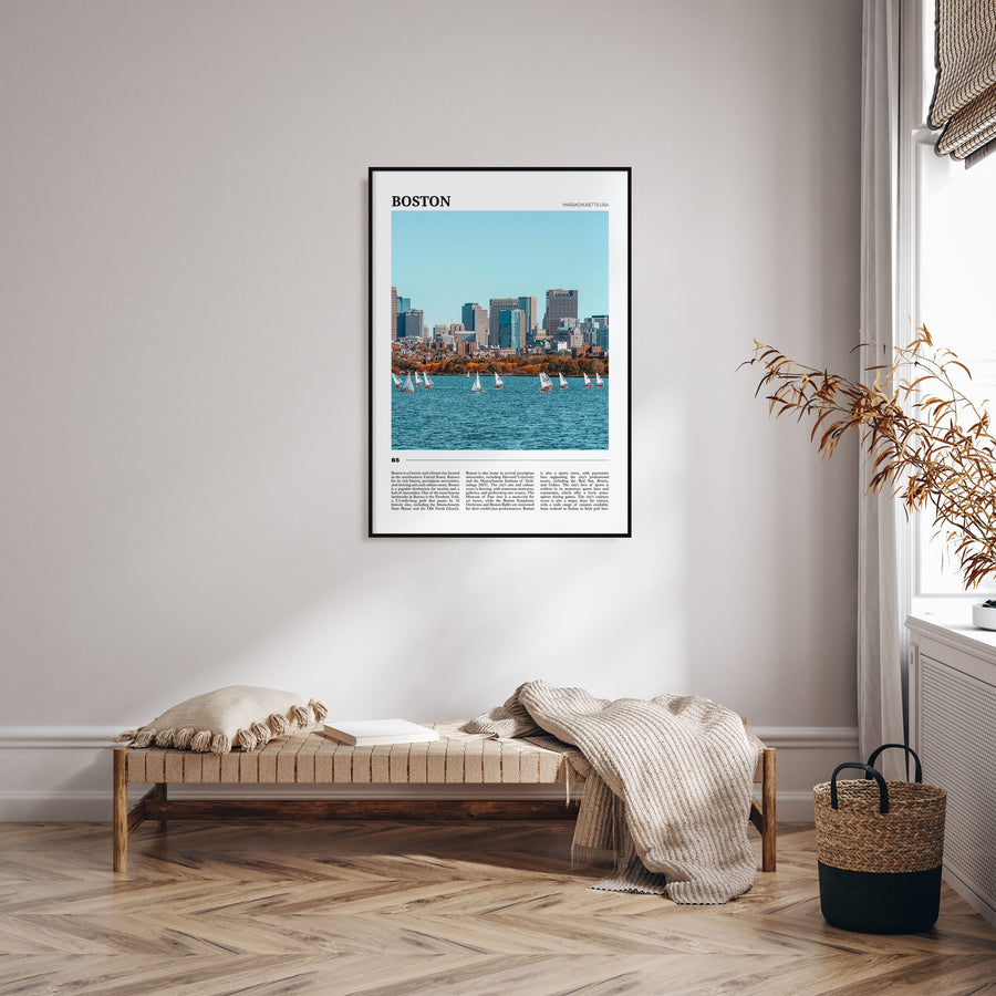 Boston Travel Color No 1 Poster