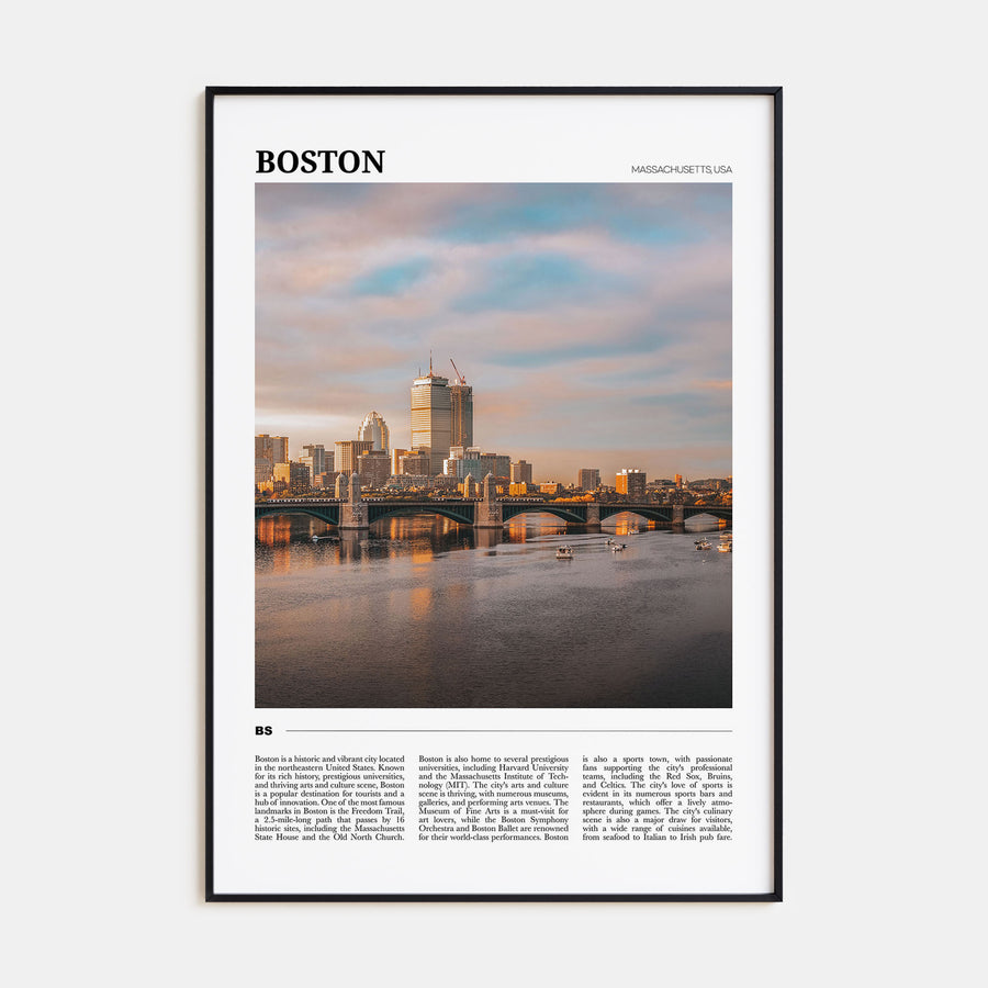 Boston Travel Color No 2 Poster
