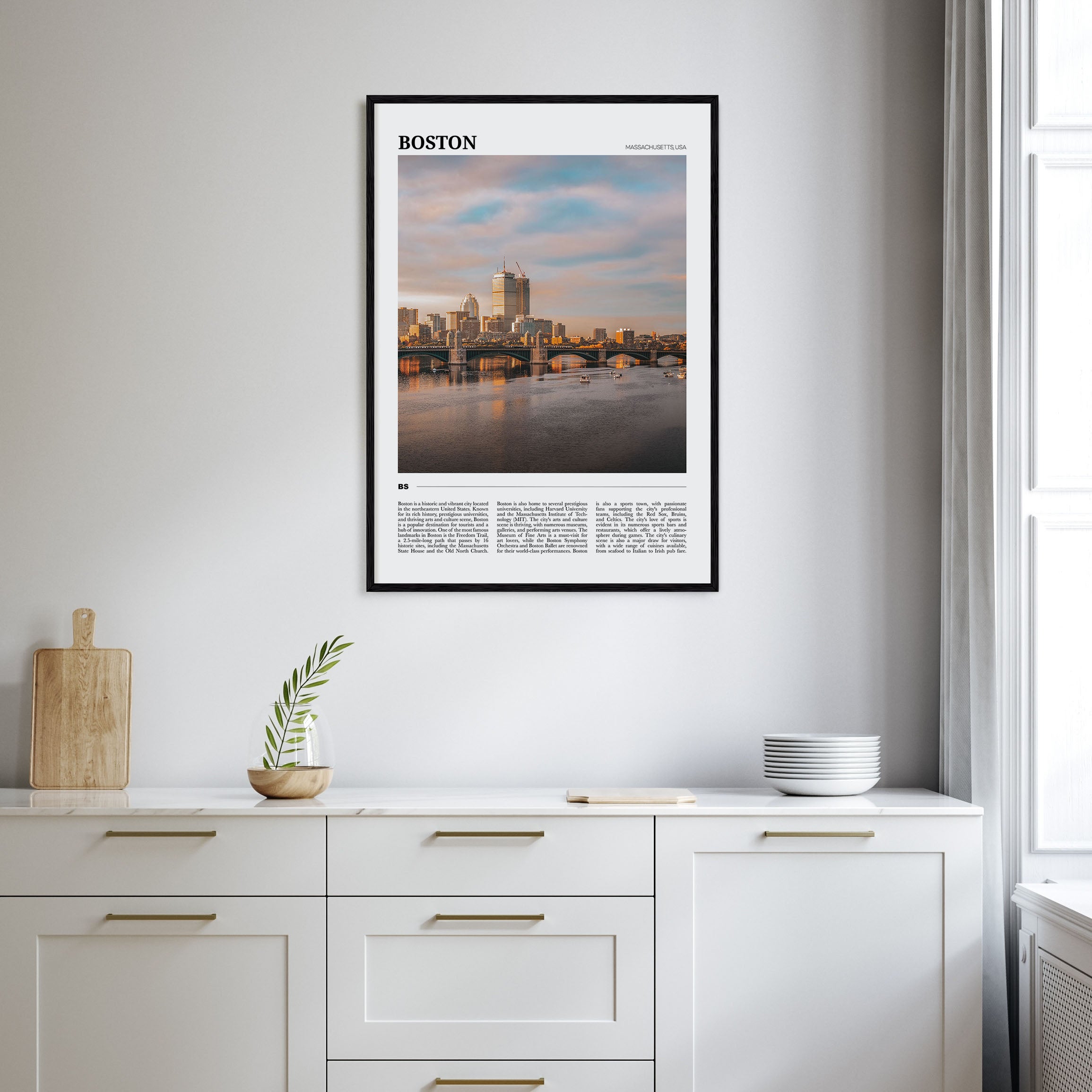 Boston Travel Color No 2 Poster