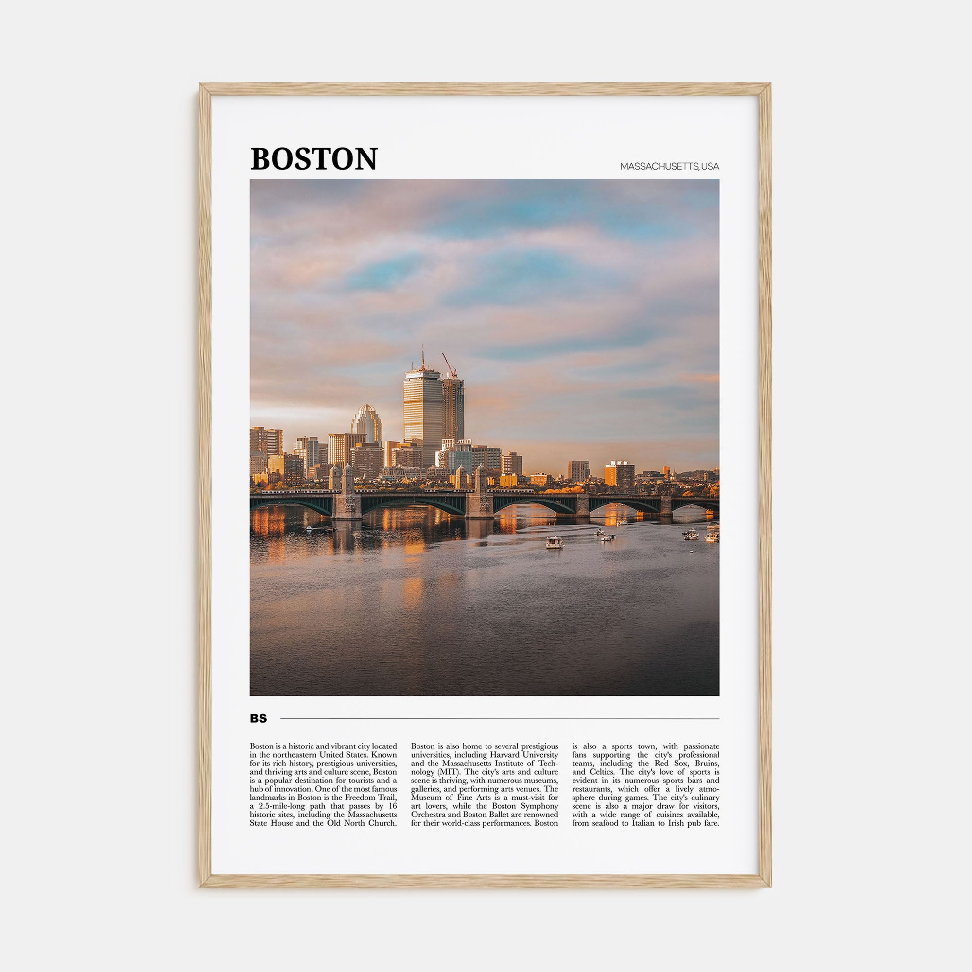 Boston Travel Color No 2 Poster