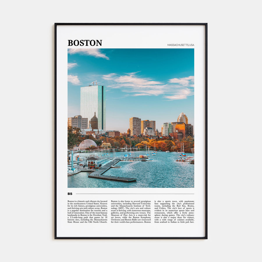 Boston Travel Color No 3 Poster